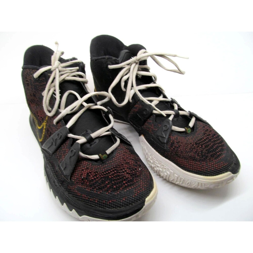 Nike CQ9326-003 Kyrie 7 Roswell Rayguns Black And Gold Sneakers Size US 13